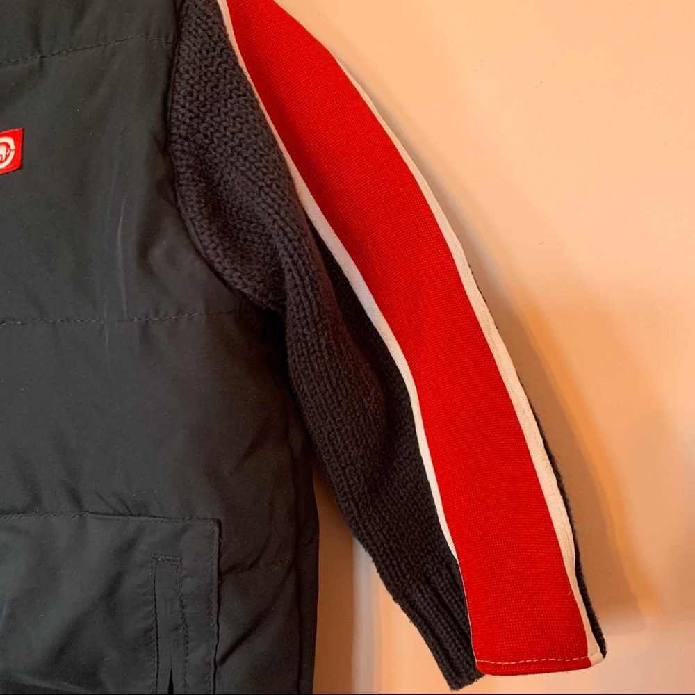 Ecko Unltd Puffer Coat Navy Blue/Red - Picture 2 of 10